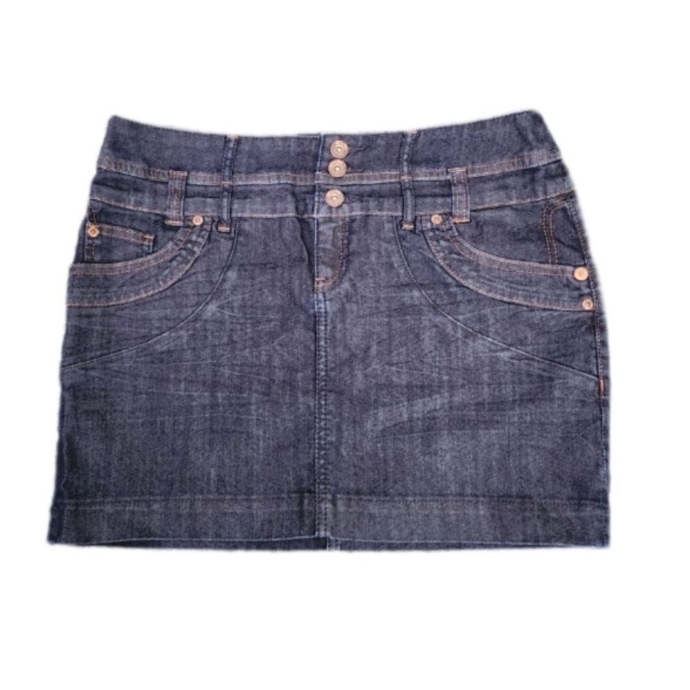 S. Oliver Denim Mini Skirt Blue Size 38 M